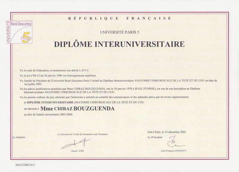 diplome paris 7